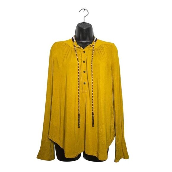 Akemi + Kin Tie Neck Bell Sleeves Tassels - Picture 1 of 7